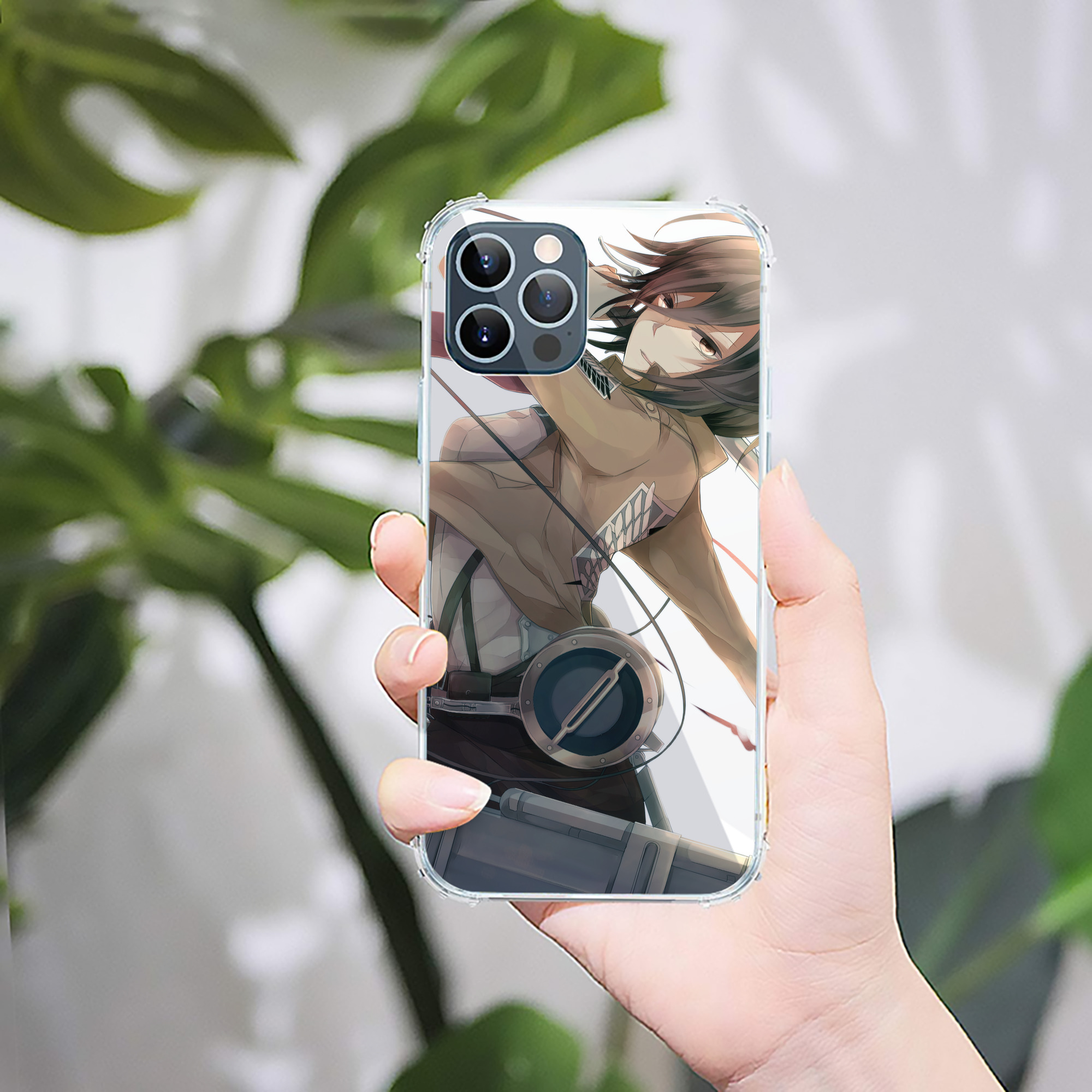 （画像用） 進撃の巨人 Attack on Titan 【iPhone 12シリーズ対応】透明スマホケース（クリアソフトケース）